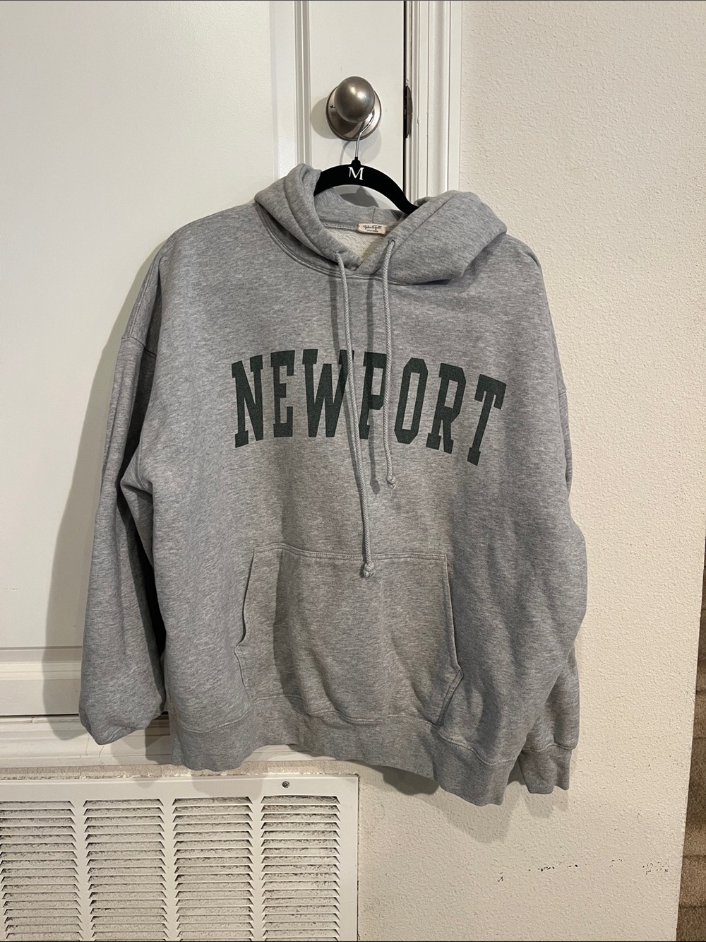 Newport Grey Pullover Hoodie - Classic Men's Sweatshirt